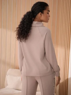 B by Ted Baker Rose côtelé à col zippé Clearance