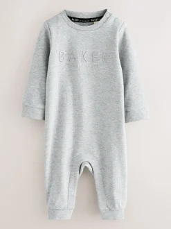 Baker by Ted Baker Barboteuse rouge/gris bordeaux et chapeau réversible Online