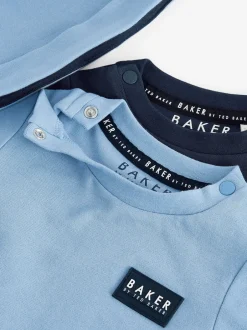 Baker by Ted Baker Bleu 100% Romper et Chapeaux réversibles en coton Best