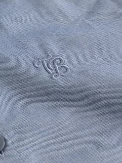 Baker by Ted Baker Chemise Bleu à Manches courtes avec Nœud Cravate Best