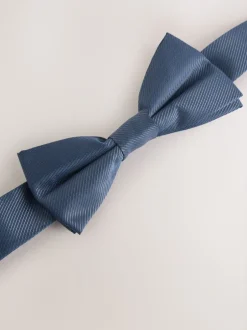 Baker by Ted Baker Chemise Bleu à Manches courtes avec Nœud Cravate Best