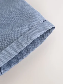 Baker by Ted Baker Chemise Bleu à Manches courtes avec Nœud Cravate Best