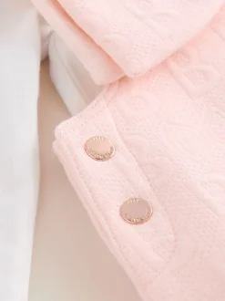 Baker by Ted Baker Ensemble salopette et t-shirt rose en jacquard à nœud Outlet