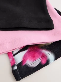 Baker by Ted Baker lot de 3 leggings évasés noir/rose Clearance