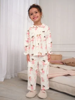 Next Ballerine écru/rose - Pyjama Bouton à travers tissé (9mths-10yrs) Discount