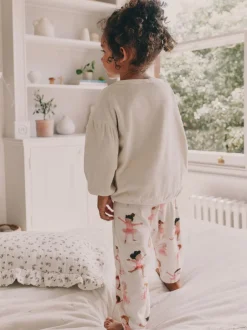 Next Ballerine écru/rose - Pyjama en laine polaire (9mths-10yrs) Sale
