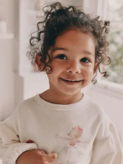 Next Ballerine écru/rose - Pyjama en laine polaire (9mths-10yrs) Sale