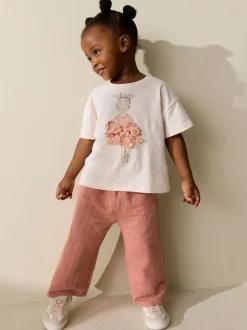 Next Ballerine rose - T-shirt Manches courtes (3mths-7yrs)