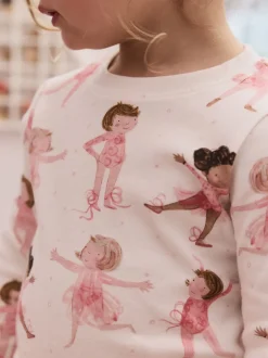 Next - Lot de 3 pyjamas Snuggle à manches longues (9mois-12ans) Ballerine rose/crème Best