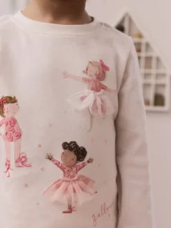 Next - Lot de 3 pyjamas Snuggle à manches longues (9mois-12ans) Ballerine rose/crème Best