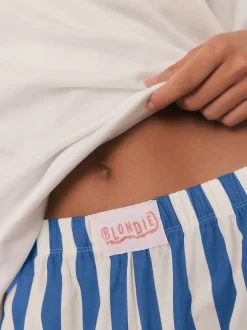 Next Bande blanche/bleue - Pyjama Blondie à manches courtes New