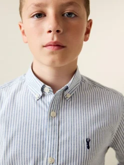 Next - Chemise Oxford (3-16ans) Bande bleue Hot