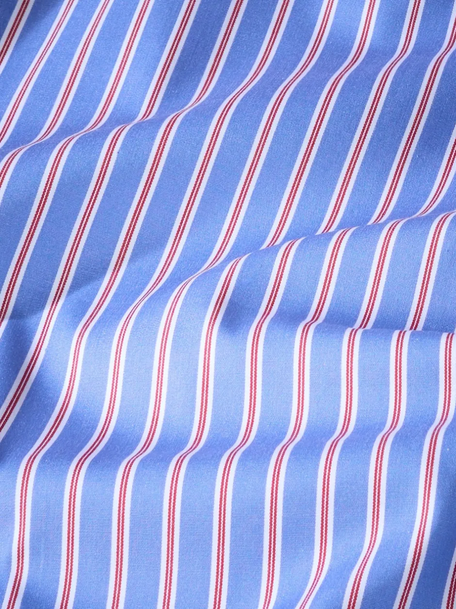 Next Bande bleue - Chemise Signature à manchette simple 100% coton Outlet