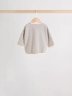 Next Bande bleue - Lot de 4 t-shirts à manches longues bébé (0mois2ans) Outlet