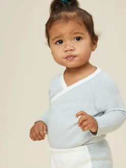 Mori Bande bleue - Body kimono super doux Discount