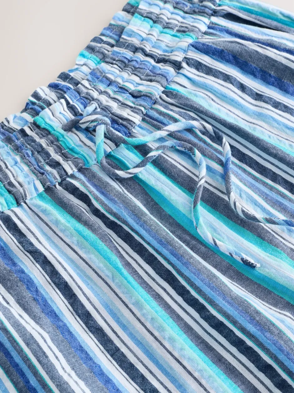 Next Bande bleue - Pantalon large à enfiler Online