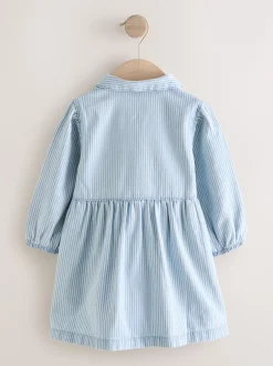 Next Bande bleue - Robe en coton à manches longues (3mois8ans) Sale