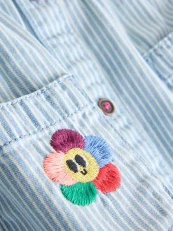 Next Bande bleue - Robe en coton à manches longues (3mois8ans) Sale