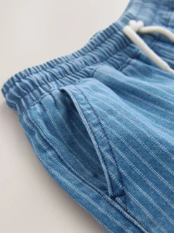 Next Bande bleue/Ecru - Jean en denim à enfiler (3-16ans) Outlet