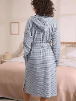 Next Bande grise - Robe de chambre légère douillette Hot