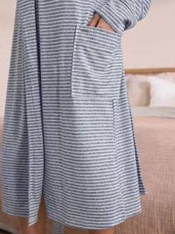 Next Bande grise - Robe de chambre légère douillette Hot