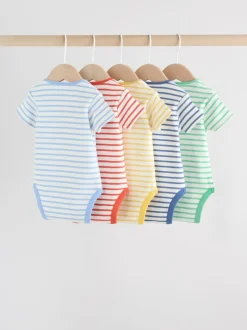 Next Bande lumineuse - Bodys pour bébés Manches courtes 5 Pack Online