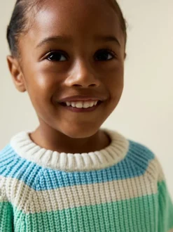 Next Bande lumineuse - Pull Col rond en maille chenille (3mois-7ans) Discount