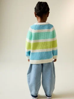 Next Bande lumineuse - Pull Col rond en maille chenille (3mois-7ans) Discount