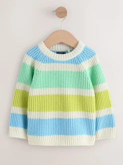 Next Bande lumineuse - Pull Col rond en maille chenille (3mois-7ans) Discount