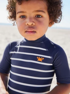 Next Bande marine - Maillot de bain Sunsafe All-In-One (3mths-7yrs) Clearance