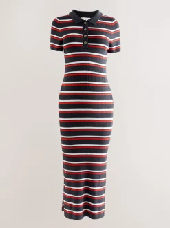 Next Bande marine - Robe en maille à col Grossesse Online