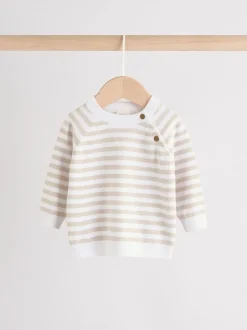 Next Bande neutre - Ensemble Bébé (0mths-2yrs) - Top et jambières en tricot New