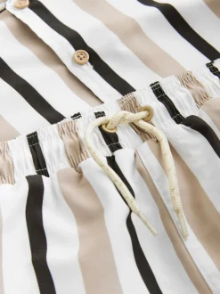 Next Bande neutre - Ensemble shorts de bain et chemise (3-16ans) Outlet