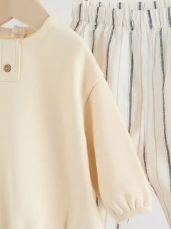 Next Bande neutre - Ensemble sweat et pantalon bébé (0mois à2ans) Hot