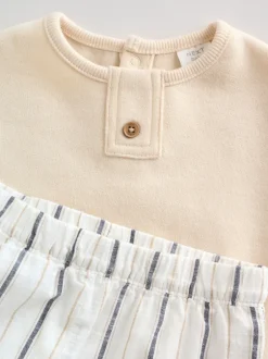 Next Bande neutre - Ensemble sweat et pantalon bébé (0mois à2ans) Hot