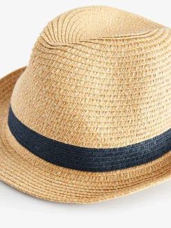 Next Bande neutre de la marine - Chapeau trilby (1-16 ans) New
