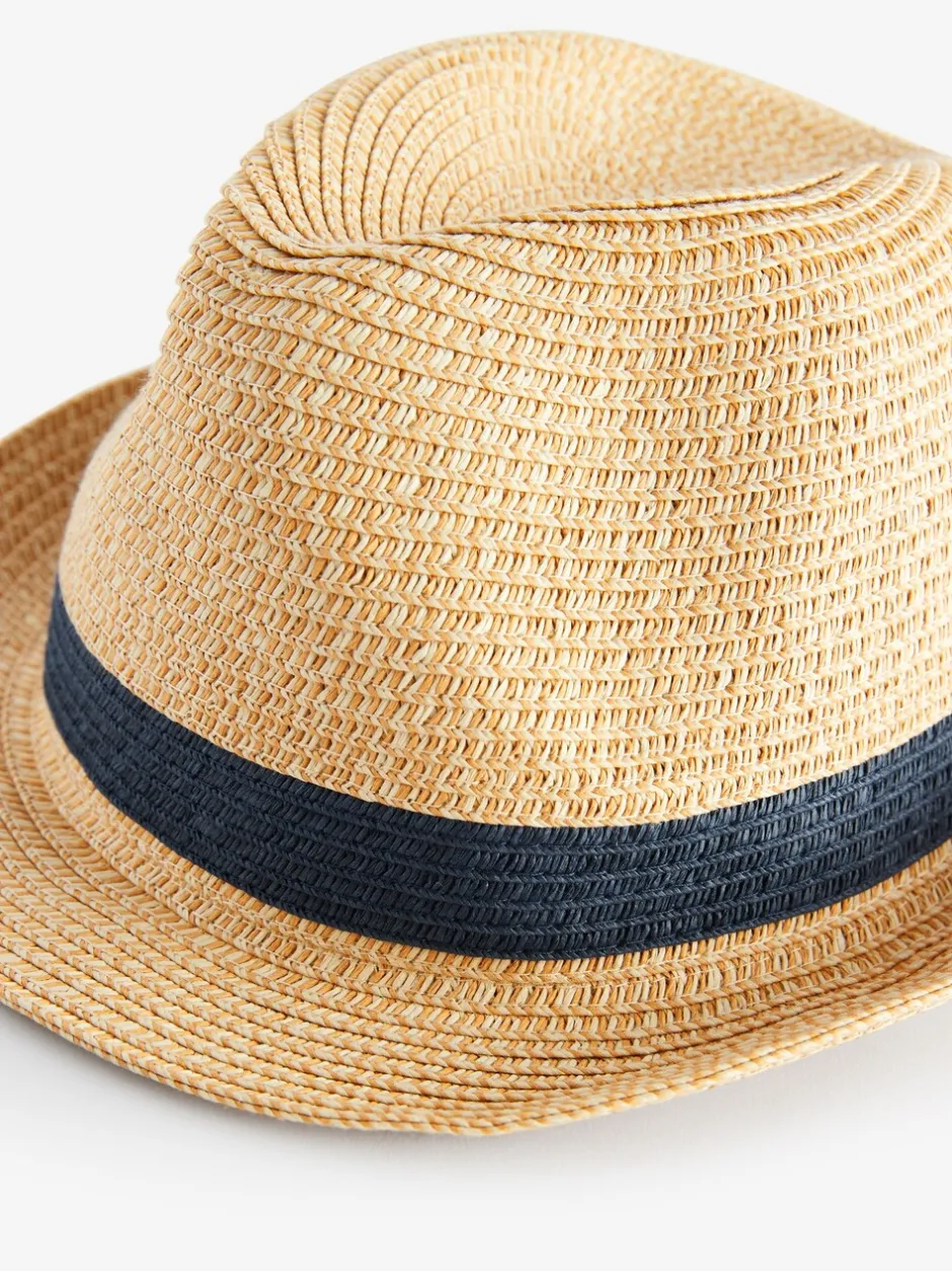 Next Bande neutre de la marine - Chapeau trilby (1-16 ans) New