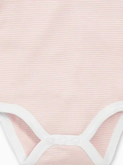 Mori Bande rose - Body à encolure enveloppe à manches longues New