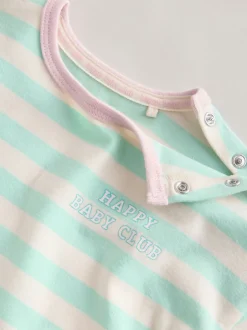 Next - Ensemble haut à manches longues et leggings 6 pièces (0mois-3ans) Bande rose Sale