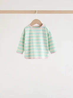 Next - Ensemble haut à manches longues et leggings 6 pièces (0mois-3ans) Bande rose Sale