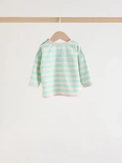 Next - Ensemble haut à manches longues et leggings 6 pièces (0mois-3ans) Bande rose Sale