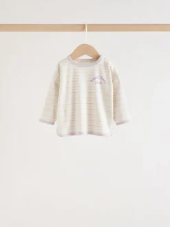 Next - Ensemble haut à manches longues et leggings 6 pièces (0mois-3ans) Bande rose Sale