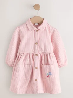 Next Bande rose - Robe en coton à manches longues (3mois8ans) Clearance
