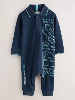 Baker by Ted Baker Barboteuse bleu marine à manches longues Sale