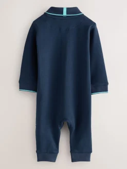 Baker by Ted Baker Barboteuse bleu marine à manches longues Sale