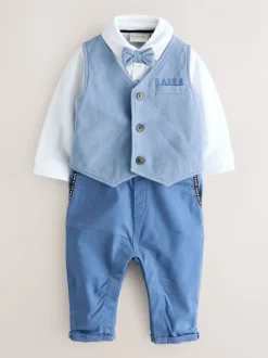 Baker by Ted Baker Barboteuse bleue élégante à nœud cravate Online