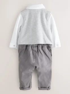 Baker by Ted Baker Barboteuse grise élégante à nœud papillon Hot