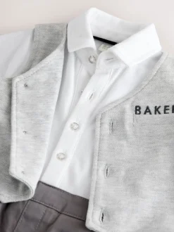 Baker by Ted Baker Barboteuse grise élégante à nœud papillon Hot