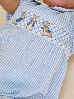 Jojo Maman Bébé Barboteuse brodée à smocks 100% coton Outlet