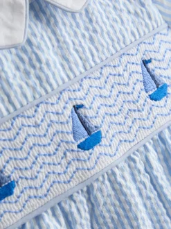 Jojo Maman Bébé Barboteuse Boat classique à smocks Hot